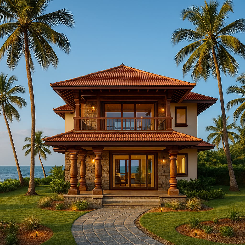 A completed Al Badar Properties villa